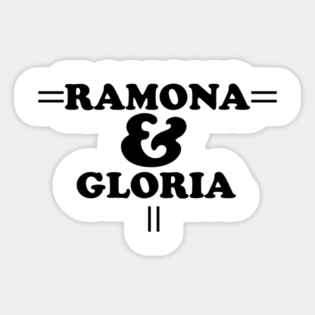 Ramona and Gloria Sticker by Akung